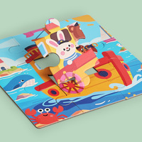Puzzle personnalisé pour les tout-petits de 2 à 4 ans, jeu pour enfants de 3 à 5 ans pour apprendre les animaux de la ferme, jouet éducatif préscolaire, échantillon gratuit