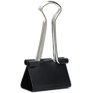 Deli Binder Clip 25mm Black Metal Ticket Clip Size 4 Exam Paper Clip - Product Image 3