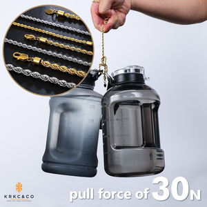 <span class=keywords><strong>Collana</strong></span> a Catena a Corda Scintillante Placcata in Oro Reale 18K <span class=keywords><strong>con</strong></span> Taglio a <span class=keywords><strong>Diamante</strong></span> in Acciaio Inossidabile da 2.5MM 3MM a Maglia Intrecciata per Donna e Uomo per Ciondolo - Product Image 5