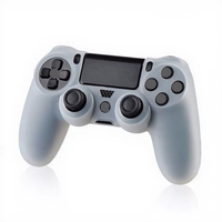 Étui de protection en silicone pour manette PS4, housse antidérapante en caoutchouc, coque antichoc, accessoires de jeu