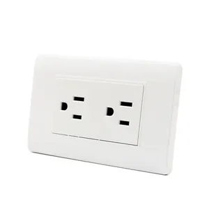 6 Pin Wall Socket American Standard Electric Duplex Receptacle Outlet 15A Power Socket