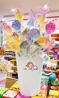 Sucettes en gros multicolores aux saveurs fruitées, bonbons durs, snacks chinois en bouteille, aromatisés au sucre