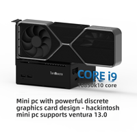 TinyMonster Black para Mini Host ITX de Alto Rendimiento, 10 Núcleos STXi7/i9, Tarjeta Gráfica Dedicada 3060, DDR4, Sistema Preconstruido