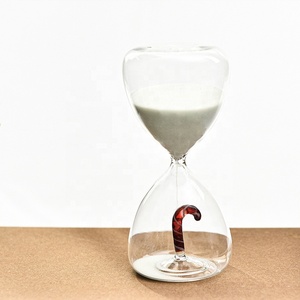 Reloj de Arena Giratorio de Cristal de Borosilicato de Alta Calidad, Diseño Creativo y Moderno, con Cerezas Rojas Navideñas, para Decoración del Hogar, 15 <span class=keywords><strong>Minutos</strong></span> - Product Image 6