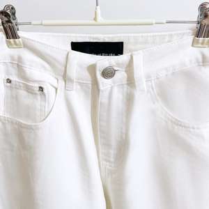 OEM ODM Jeans pour <span class=keywords><strong>femme</strong></span> en mélange de coton, coupe large, taille haute, ample, avec braguette zippée, en denim plat respirant, style <span class=keywords><strong>tendance</strong></span> 'Banana', Printemps-Été - Product Image 6