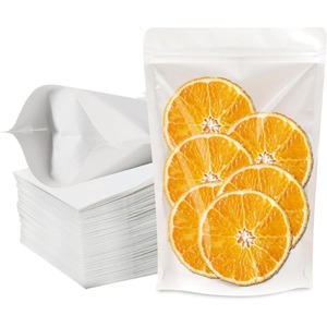 Sac en <span class=keywords><strong>papier</strong></span> kraft blanc en gros, fermeture éclair debout, emballage écologique, emballage alimentaire de qualité alimentaire, sachet debout avec fenêtre - Product Image 1