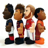 Geカスタマイズde set van 4 sportpluche poppen Frankrijk, Barcelona, Washington MLB, Portugal CR7 voetbal