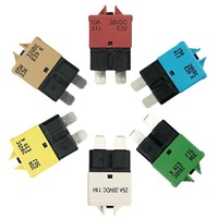 Fusible Mediano para Automóvil, Interruptor de Circuito Recuperable con Reinicio Manual y Automático, Fusible Enchufable
