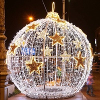 Boule géante décorative LED 3D de Noël d'occasion pour l'extérieur, la décoration de paysage et de mariage, indice de protection IP65, certifiée CE RoHS