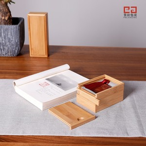 Wooden Seal <b>Box</b> <b>Storage</b> Rectangle 9.5x9x6cm Engraving Jewelry Packaging Cao County - Product Image 2