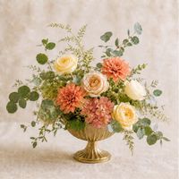 Rangkaian Bunga Meja Pernikahan Taman Prancis Vintage, Delphinium Biru Buatan, Hydrangea Biru Muda, Hydrangea Putih Palsu