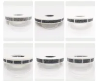 Étiquette de sécurité adhésive personnalisée à gratter, rouleau de 6 mm * 36 mm, PET gris, rayures zébrées