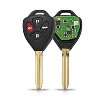 Xhorse VVDI XKTO02EN for Toyota Wired Remote 4-button for VVDI2 Mini Key Tool Triangle Flat Programmable Car Key Fob Replacement