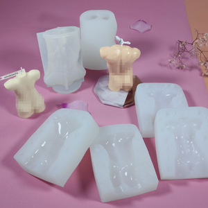 Moules élégants en Silicone 3D pour hommes et femmes, 12 pièces, en forme de corps, personnalisés, pour la fabrication de savon - Product Image 4