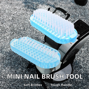 Mini cepillo de limpieza para pedicura, cepillo acrílico suave para polvo de uñas, herramienta para rincones con cerdas ovaladas para uso en salón - Product Image 2
