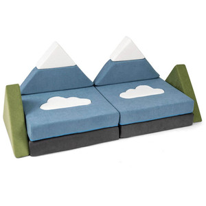 Canapé compressible moderne en mousse pour enfants, canapé de jeu modulaire pour tout-petits, ensemble de canapés polyvalents DIY inspirant pour le jeu des enfants - Product Image 2