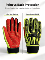 Gants en tissu unisexes HAIYI robustes à doigts entiers avec fermeture à boucle réglable, paume antidérapante, protection UV pour la gym, le cyclisme et les activités de plein air