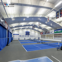 Edificio de Estructura de Acero Multiusos Personalizable, Arena de Entretenimiento, Centro de Tenis, Edificio de Acero de Bajo Costo para Gimnasio y Pabellón Deportivo