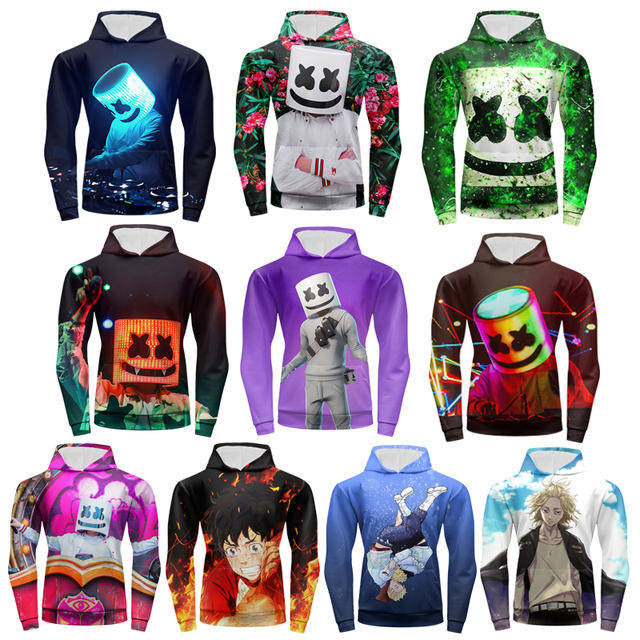 Autumn Men's Gym Pullover Hoodie Custom Polyester Full Body Anime Printed Sweatshirt Quick Dry and Zippered-Made for Comfort