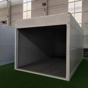 Maisons modulaires pliables et extensibles les plus vendues pour bureaux et rangements de garage avec structure en acier, installation rapide - Product Image 2
