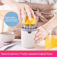Presse-agrumes manuel en plastique, petit, simple, portable, pour fruits, oranges, citrons