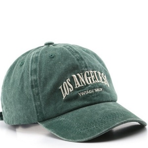 Washed Cotton Jersey Sporty Embroidered <b>Baseball</b> <b>Cap</b> for Unisex Outdoor American Vintage Style - Product Image 2