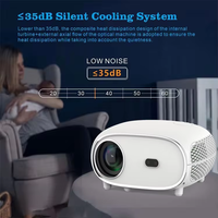 Mini Proyector Q7 con Pantalla LCD, 3500 Lúmenes, 1080p, Enfoque Manual y Corrección Trapezoidal, Android 9, Sonido HIFI Estéreo, Portátil
