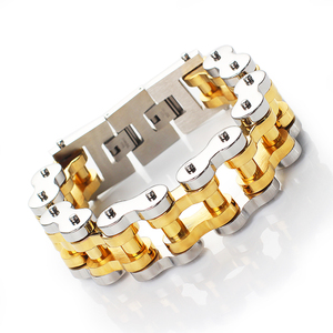 <span class=keywords><strong>Bracelet</strong></span> lourd en acier inoxydable pour hommes et femmes Style <span class=keywords><strong>de</strong></span> chaîne <span class=keywords><strong>de</strong></span> moto classique pour les occasions d'anniversaire - Product Image 5