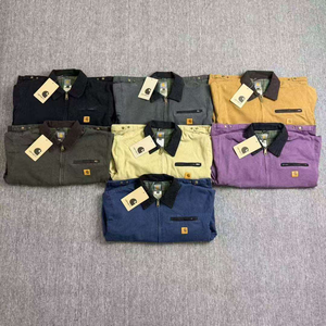 <span class=keywords><strong>Veste</strong></span> <span class=keywords><strong>en</strong></span> <span class=keywords><strong>jean</strong></span> vintage imperméable pour <span class=keywords><strong>homme</strong></span>, édition corrigée Kaha T New J97 Detroit Heavy Industry, denim délavé, style classique américain pour l'hiver - Product Image 1