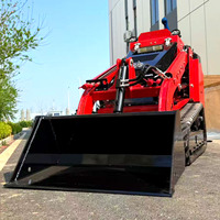 Livraison Rapide – Mini-chargeuse compacte sur chenilles 480 kg CE EPA avec godet et nivellement automatique