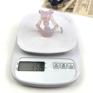 Piccolo cartone animato carino intaglio <span class=keywords><strong>di</strong></span> cristallo artigianato <span class=keywords><strong>rosa</strong></span> opale blu avventurina marinaio <span class=keywords><strong>luna</strong></span> <span class=keywords><strong>pietra</strong></span> per la decorazione - Product Image 6