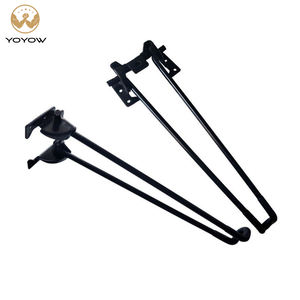 מתכוונן מתכתי מתכתי מודרני מתכתי רגליים, ברזל תומך עבור שולחן כתיבה קטן בבית חולים - Product Image 1