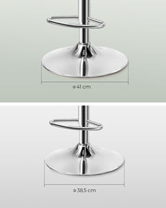Tabourets de <span class=keywords><strong>bar</strong></span> pivotants réglables en cuir <span class=keywords><strong>SONGMICS</strong></span>, style moderne, tabourets de cuisine modernes, chaises de <span class=keywords><strong>bar</strong></span> pour table de <span class=keywords><strong>bar</strong></span> - Product Image 4