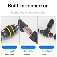 Boîtier de jonction extérieur étanche en nylon, connecteur de câbles, bloc de bornes IP68 pour éclairage public - pour installation souterraine
