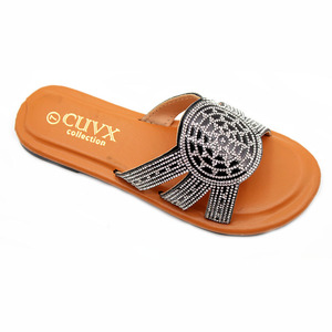 Sandalias y Pantuflas Casuales de Verano para Mujer, Elegantes, Cómodas, con Pedrería, de Alta Calidad - Product Image 2