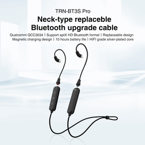<span class=keywords><strong>TRN</strong></span> BT3S Pro-banda para el cuello audiófilo HD, APTX, HiFi, reemplazable, chapado en plata, BT, Cable inalámbrico actualizado con MMCX 0,78, 0,75 pines - Product Image 4