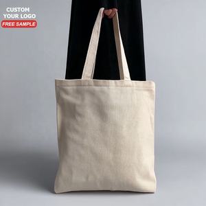 Sac fourre-tout en toile de coton écologique personnalisable en toile épaisse et robuste pour les achats de cadeaux personnalisés - Product Image 1