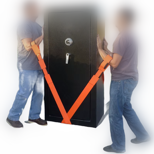 2 pièces, nouvelle sangle de levage et de déplacement, sangles de transport de meubles, sangles de poignet, équipe de déménageurs, transport plus facile, matériau PP orange, capacité de charge de 500 kg - Product Image 2