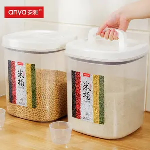 10KG 5KG çok fonksiyonlu gıda saklama kabı plastik PP vakum depolama tankı mutfak pirinç konteyner hava geçirmez tahıl saklama kutusu