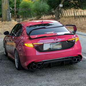 Diffusore Posteriore in Fibra di Carbonio Stile OEM per Alfa Romeo Giulia QV <span class=keywords><strong>Quadrifoglio</strong></span> 2.9T di Alta Qualità Condizioni Nuove - Product Image 2