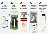 Chaussettes pour écoliers et enfants, en coton peigné de haute qualité, hauteur genou, à rayures brodées, pour filles, style slouch, avec logo personnalisé, usage quotidien, printemps