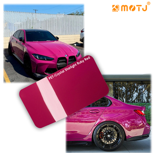 Vinilo para Autos MOTJ de Lujo, Material PET de 7.5mil, Anti-Rayones, Cambio de Color, Rojo Rubí Brillante, Garantía de <span class=keywords><strong>2</strong></span> Años, Fácil de Aplicar - Product Image 1