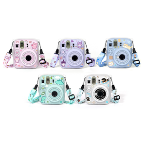 Ensemble de 3 étuis transparents en cristal avec pochette pour appareil photo <span class=keywords><strong>Fujifilm</strong></span> Mini13 uniquement - Product Image 1