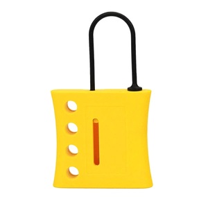 Lucchetto di Sicurezza in Plastica Non Conduttiva, Anello in Nylon da 3mm, 4 Fori, Corpo in ABS, Isolamento di Sicurezza LOTO, Prevenzione Uso Non Autorizzato - Product Image 4
