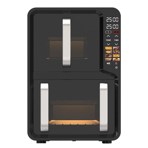Nouvelle Friteuse à Air Double Panier Moderne 13L (6.5L+6.5L) 2800W, Écran Tactile Pliable, 12 Préréglages, Cavité en Acier, Pour Cuisine Domestique - Product Image 4
