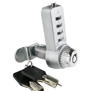 Serrure à combinaison sécurisée à 4 chiffres, plusieurs tons de brun, pour armoire extérieure, casier de gym, école, hôpital, quincaillerie d'armoires de rangement - Product Image 1