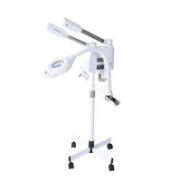 Instrumento Profesional 3 en 1 para el Cuidado Facial de la Piel, con Cabezales de Vapor Flexibles y Base con Ruedas
