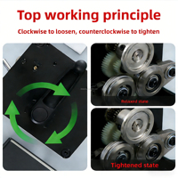 DEEPACK Scelleuse de canettes manuelle rotative portable de haute qualité pour usage commercial, pour canettes de thé à bulles et de café, avec couvercles en aluminium