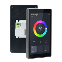 Wifi intelligent dans le mur rj45 rs485 poe tablette 5.5 pouces maison intelligente intégrée dans le mur RV panneau de commande d'automatisation