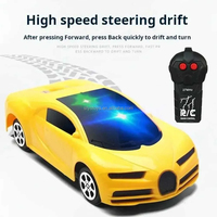 Voiture de Sport RC Électrique Télécommandée 2 Canaux 27Mhz Bidirectionnelle Lumière 3D Sans Batterie Vente en Gros